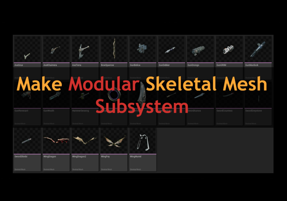 UE5.5～5.7虚幻5插件 Make Modular Skeletal Mesh v1.4.1 模块化骨骼网格编辑工具-云鲸网