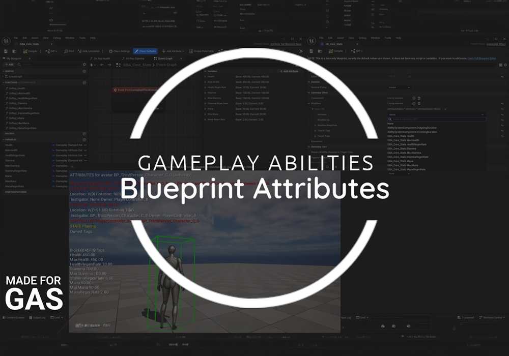 UE5.5～5.7虚幻5插件 Gameplay Blueprint Attributes v1.1.1 游戏蓝图属性能力系统-云鲸网