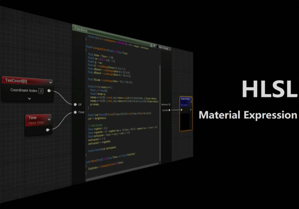 UE5.5～5.7虚幻5插件 HLSL Material Expression 材质表达式编写工具