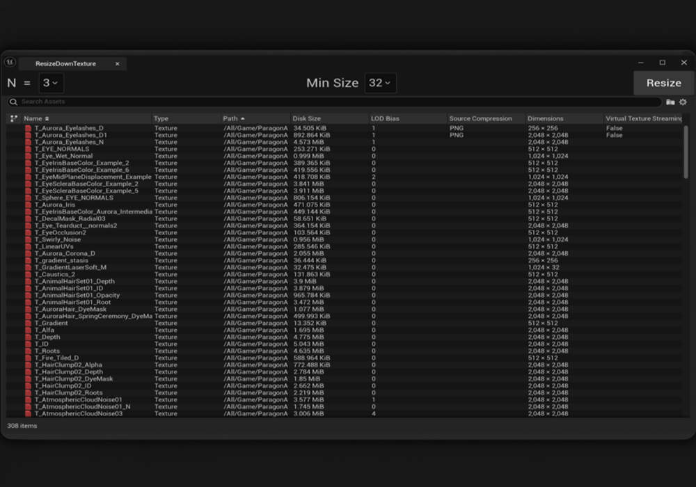 UE5.5～5.6虚幻5插件 Resize Down Texture 纹理大小调整工具-云鲸网
