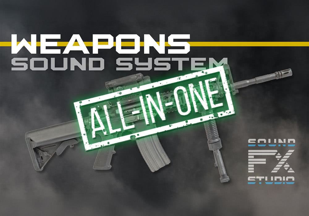 UE4.27～5.7虚幻插件 Modern Weapons Sound System – ALL-IN-ONE v1.4 现代射击游戏武器音效系统-云鲸网