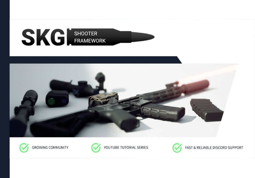 UE4.27～5.7虚幻插件 FPS First Person Shooter Framework (SKG Shooter Framework V2) v1.4.5 第一人称射击游戏框架-云鲸网