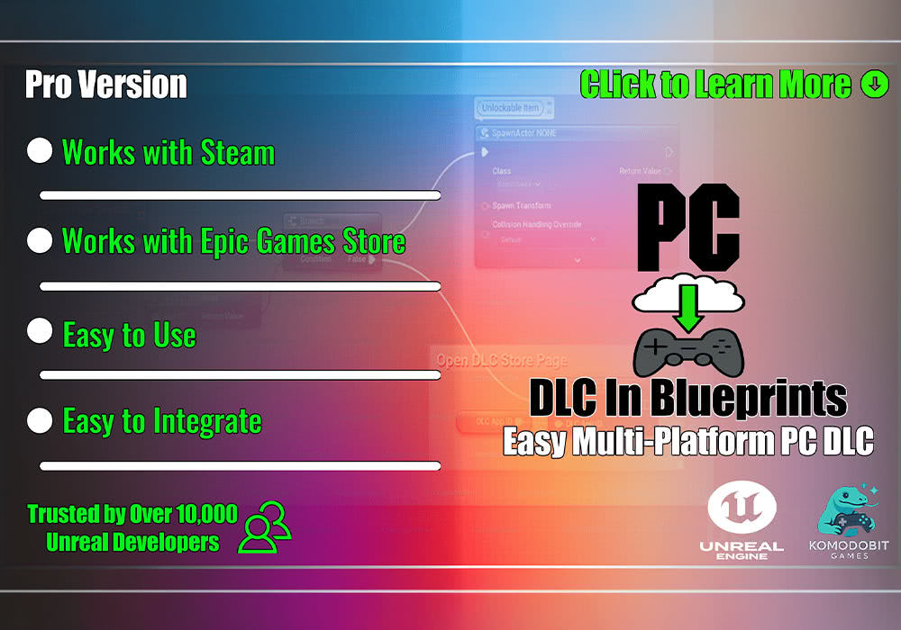 UE4.26～5.7虚幻插件 Steam and Epic DLC Toolkit Pro v4.0 跨平台工具-云鲸网