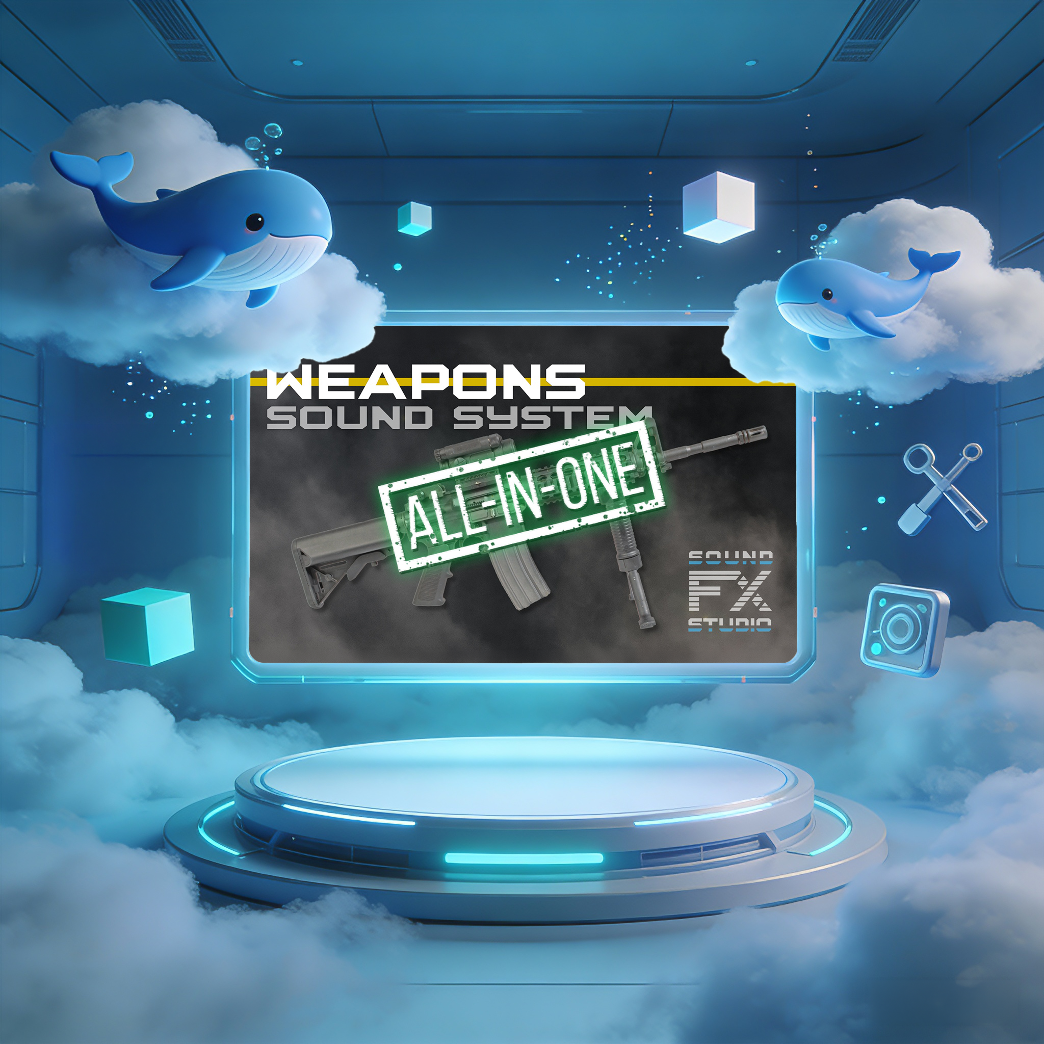 UE4.27～5.7虚幻插件 Modern Weapons Sound System – ALL-IN-ONE v1.4 现代射击游戏武器音效系统-云鲸网